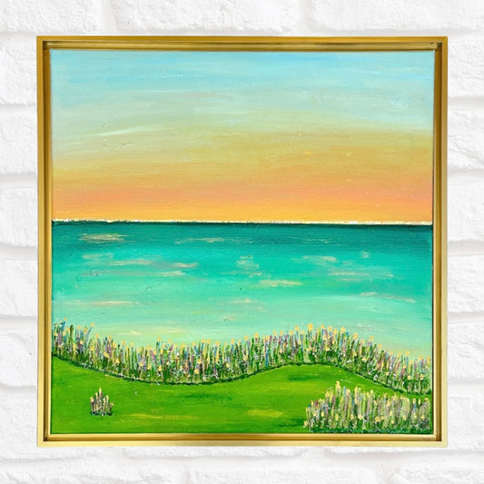 Fresh Perspective | 24"x24" Framed Original Abstract