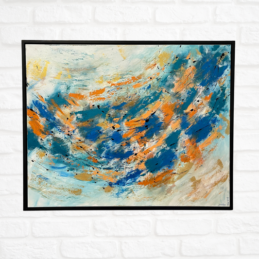 Upward Trends | 24"x30" Framed Original Abstract