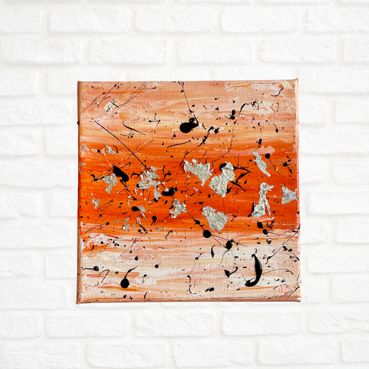 Orange Power | 6"x6" Original Abstract (2 available)
