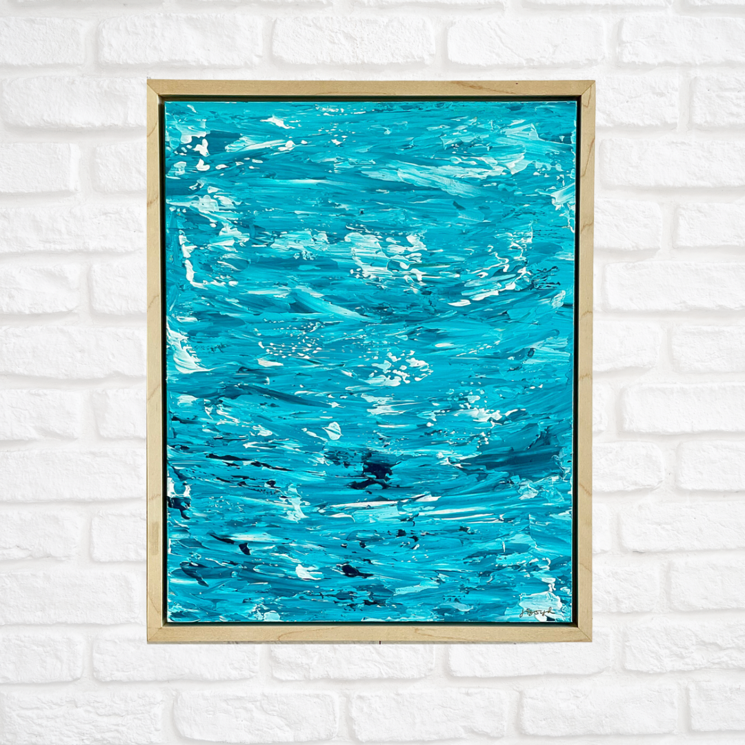 Open Minded | 11"x14" Framed Original Abstract
