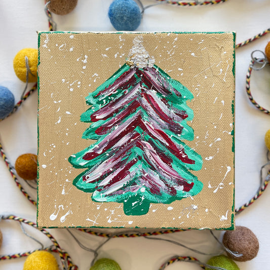 Ruby Sue | 6”x6” Festive Tree