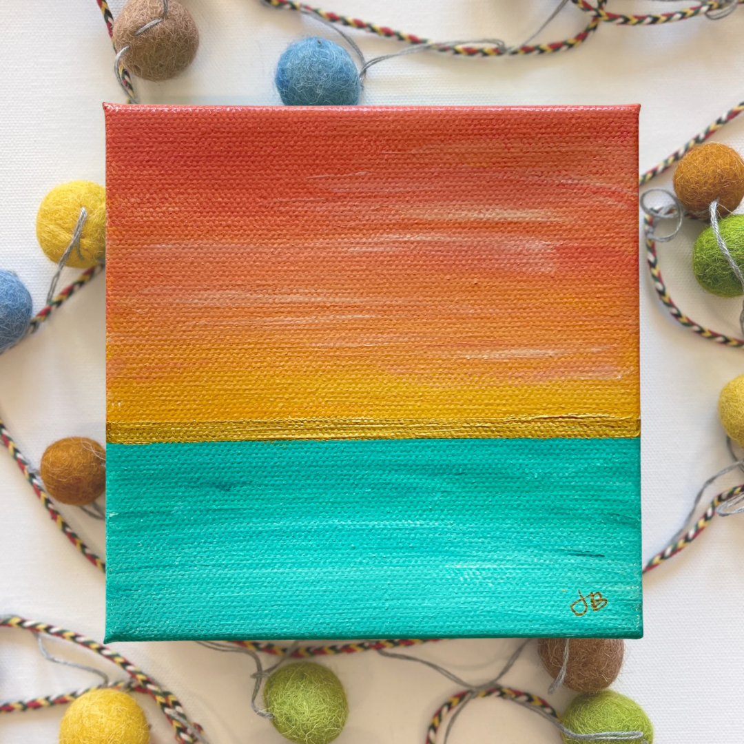 Changes in Latitude | 5”x5” Original Abstract