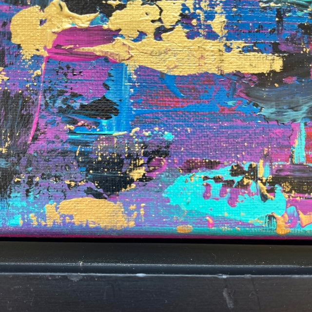 Good Times 10"x10" Framed Original Abstract
