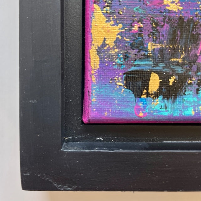 Good Times 10"x10" Framed Original Abstract