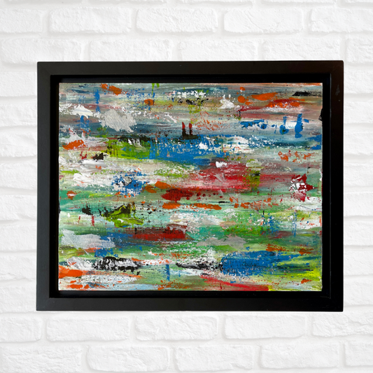 Hammer Down_1 | 11"x14" Framed Original Abstract