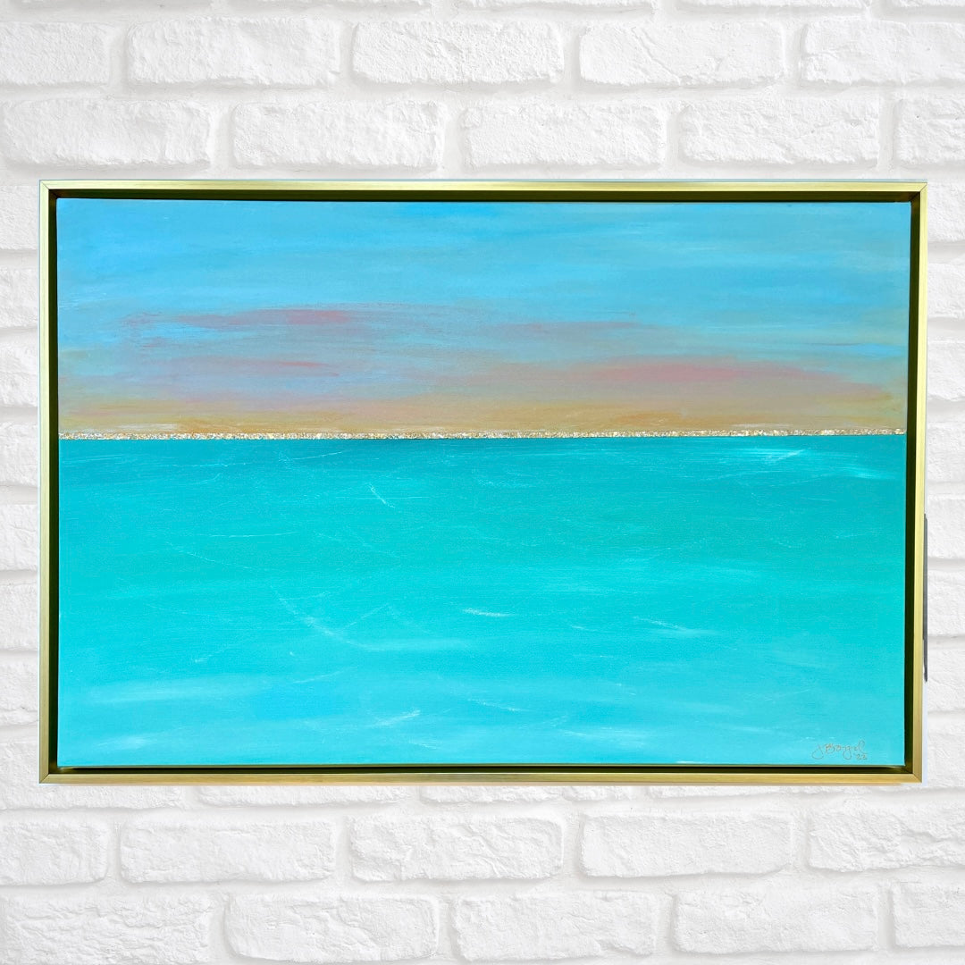Leave a Message | 24"x36" Framed Original Abstract