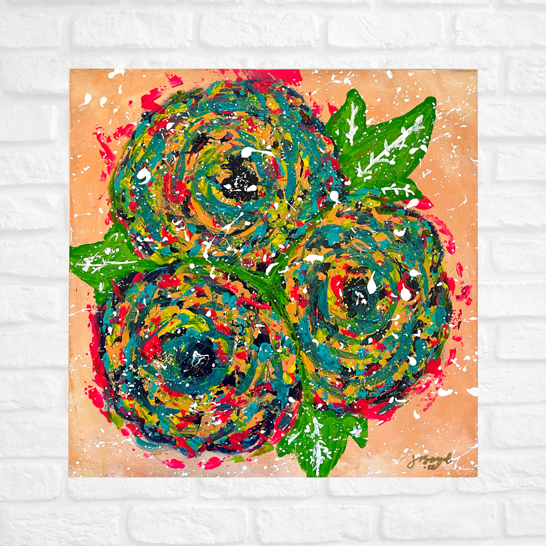 You're Glowing | 12"x12" Original Abstract