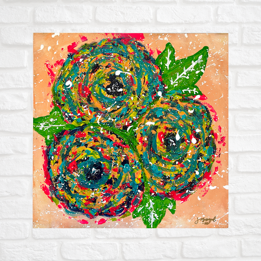 You're Glowing | 12"x12" Original Abstract