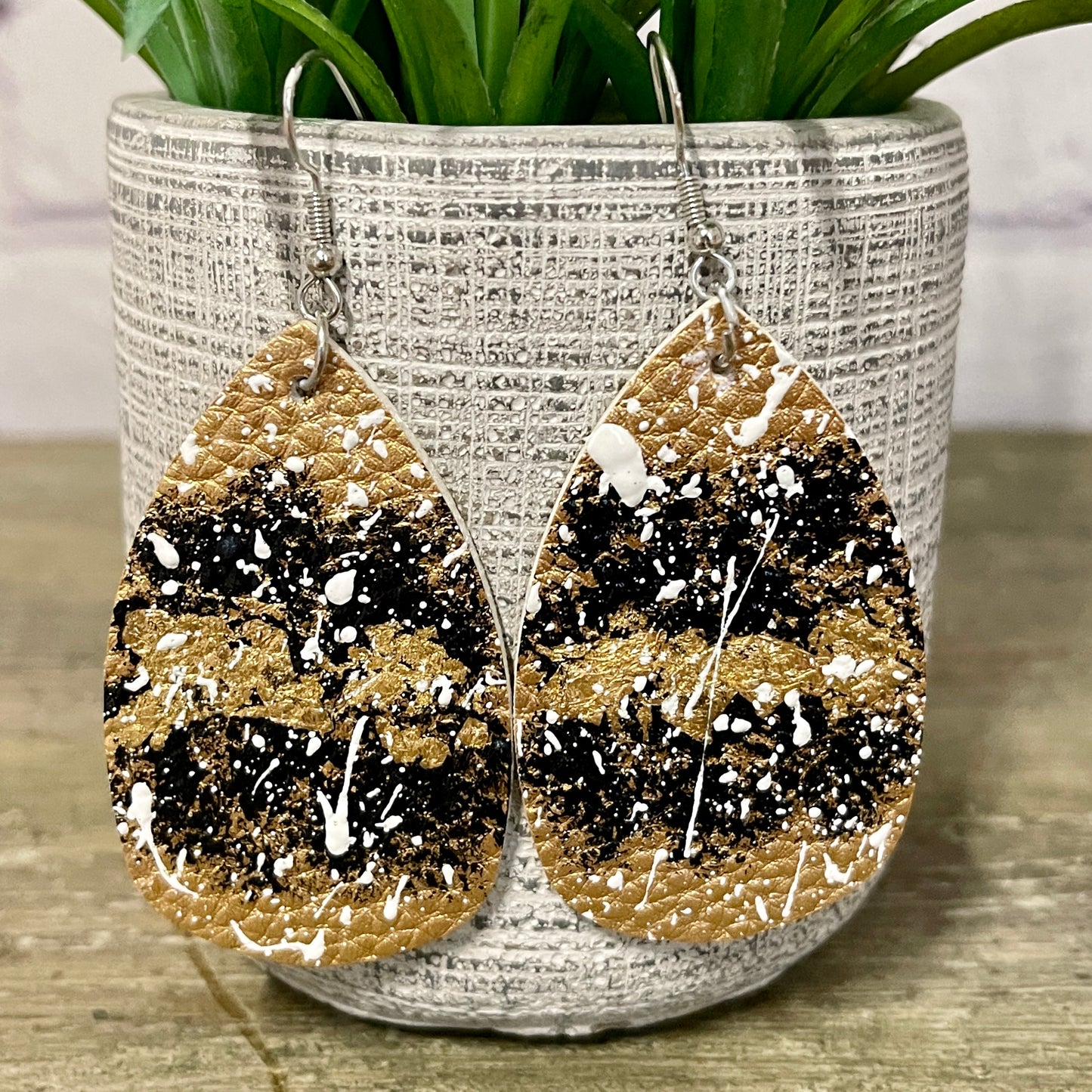 3" Teardrop Earrings "Elizabeth"