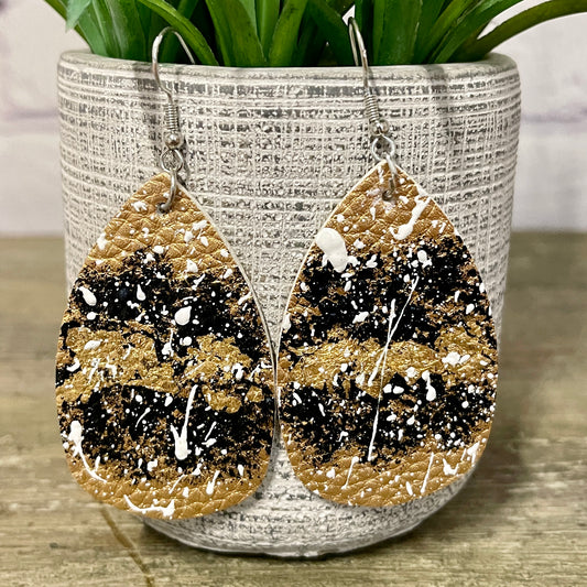 3" Teardrop Earrings "Elizabeth"