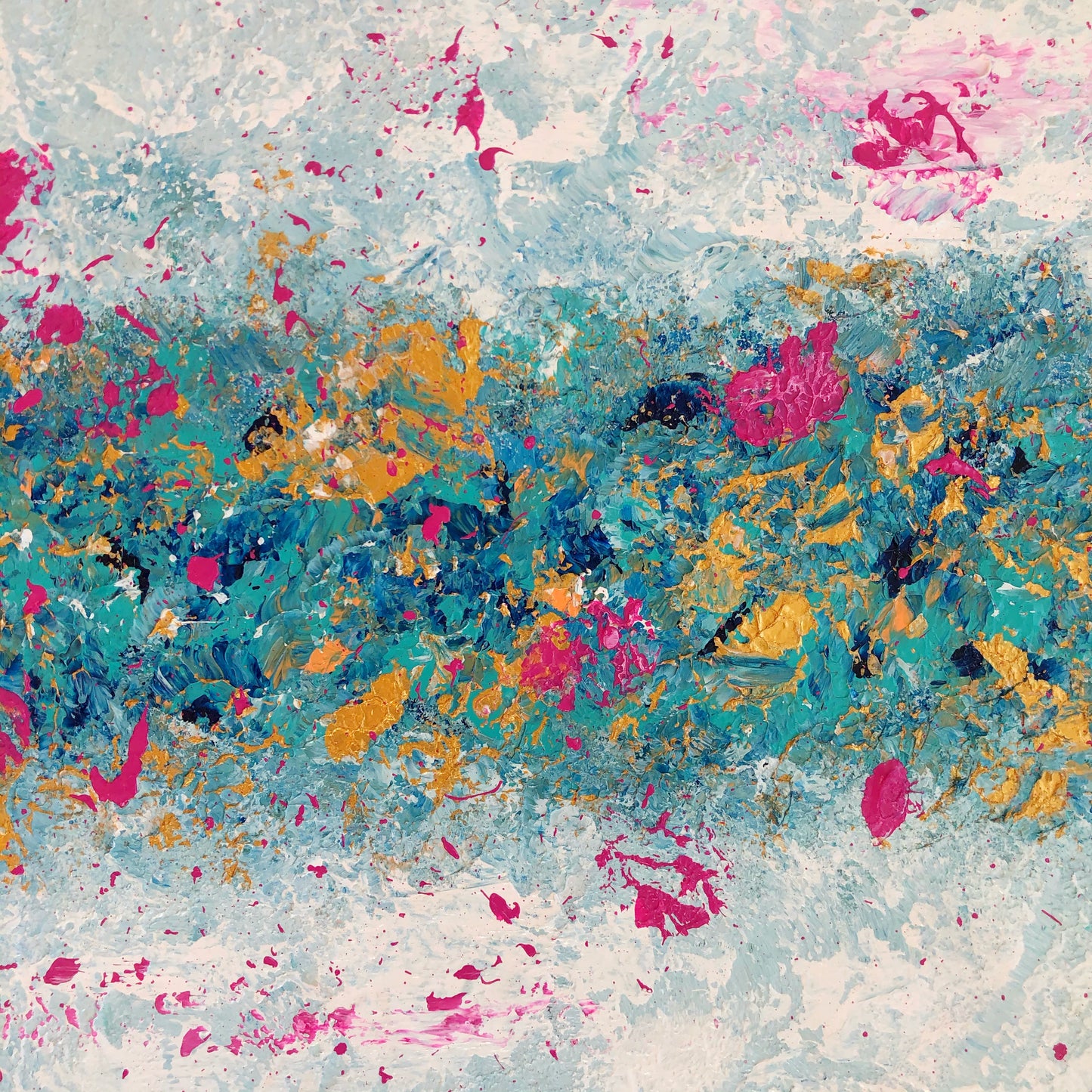 New Moon Over OKC | 16"x20" Framed Original Abstract