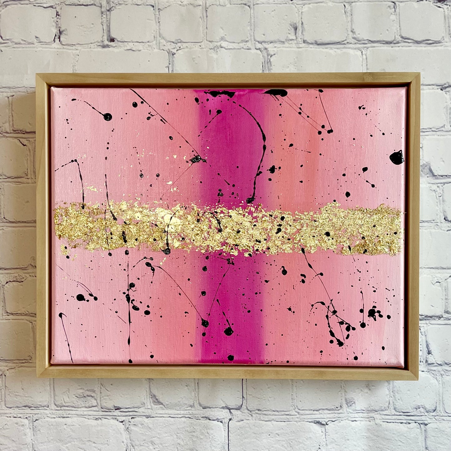 Blush & Bashful | 11"x14" Framed Original Abstract