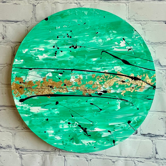Stone of Confidence | 12" Round Original Abstract
