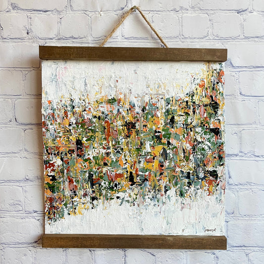 Follow His Lead | 12"x12" Original Abstract Scroll