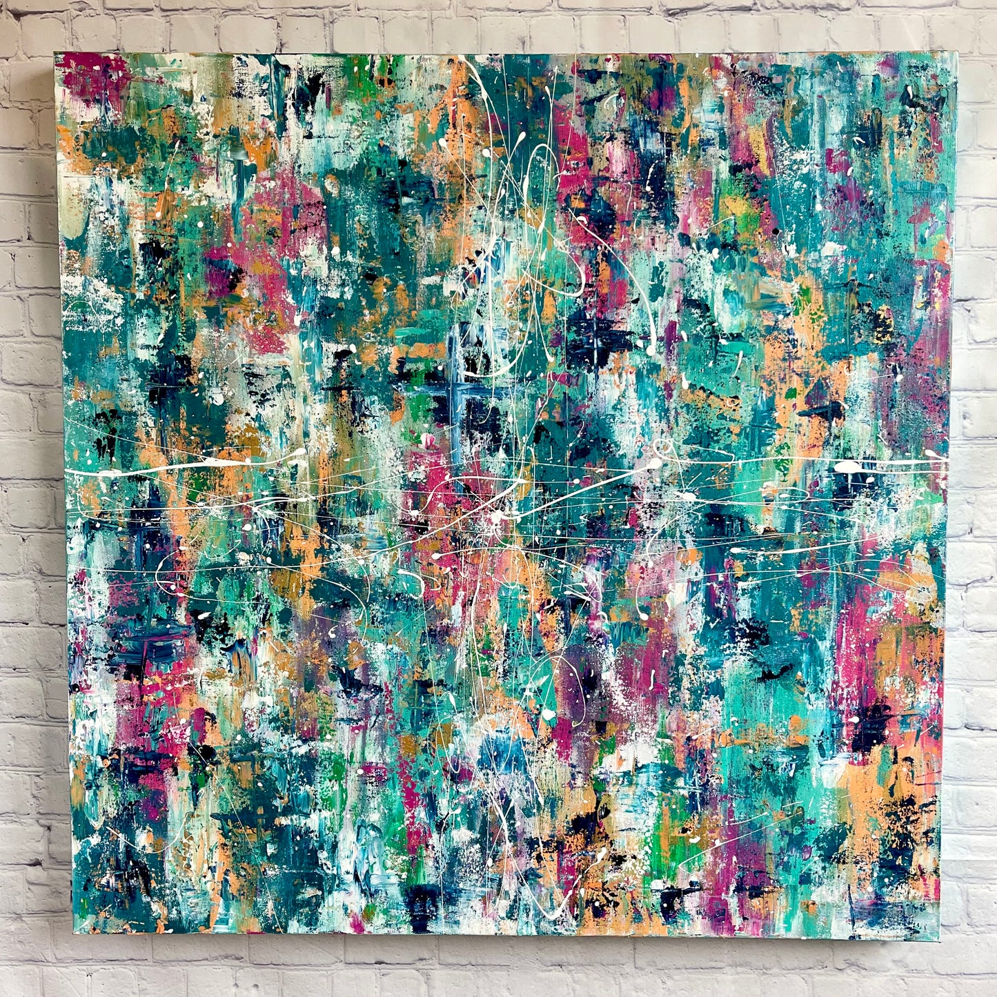 Look Deeper | 36"x36" Original Abstract