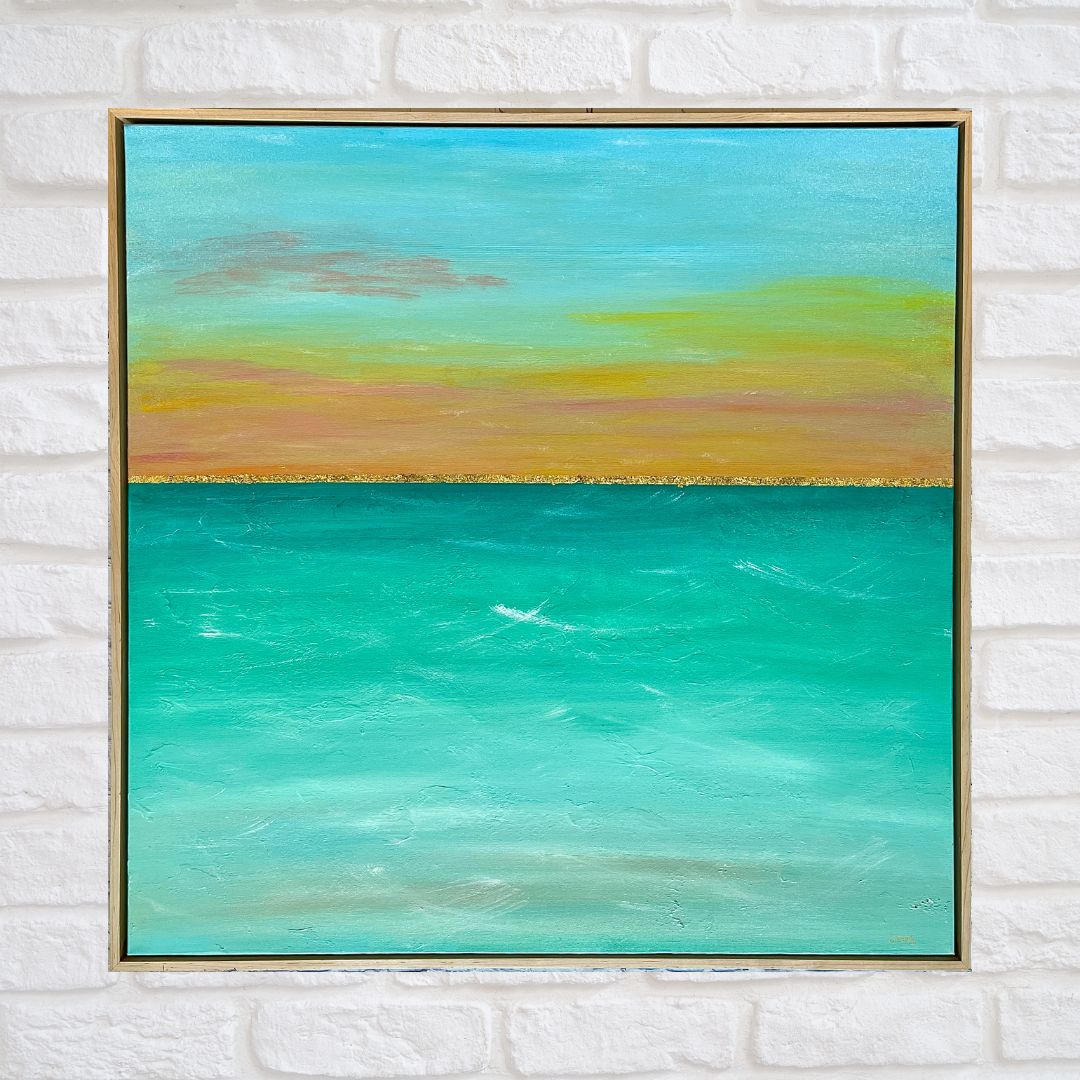 Cast Your Cares | 36"x36" Original Abstract
