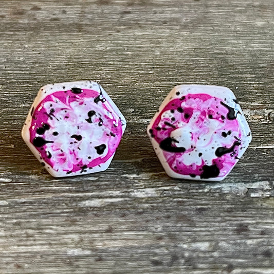 Hexagon Stud Earrings “Miley”