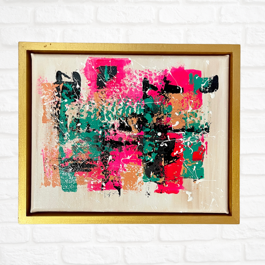 Out of Order | 8"x10" Framed Original Abstract