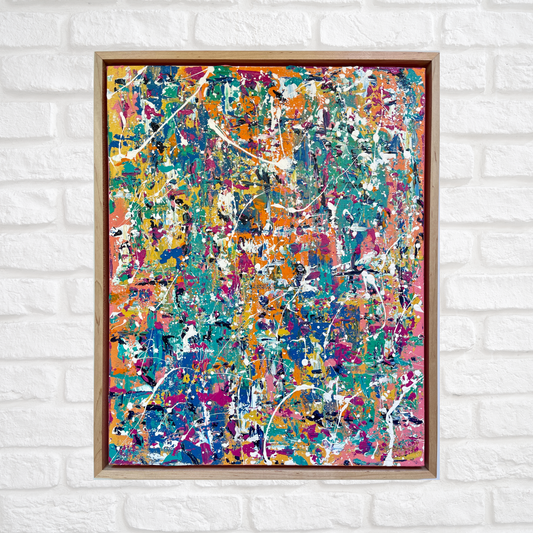 The Company We Keep | 16"x20" Framed Original Abstract