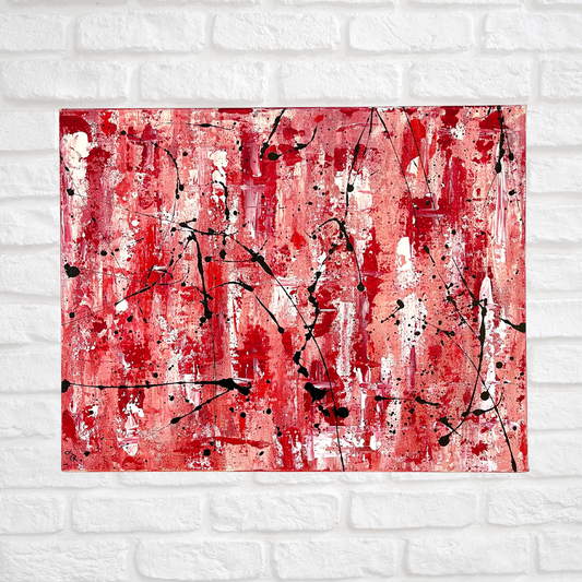 Red Hot | 11"x14" Original Abstracts