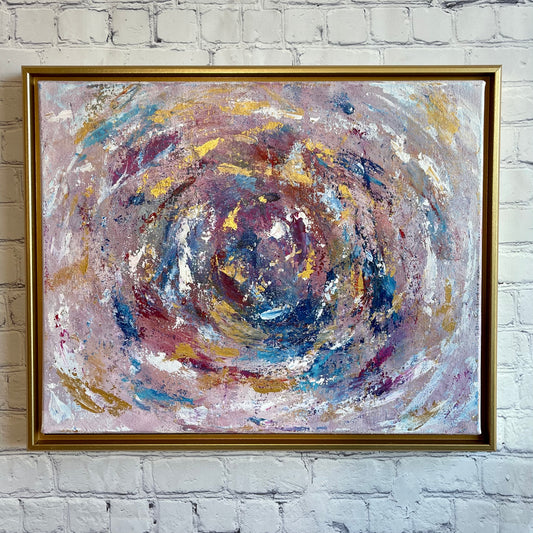 Break in the Storm | 16"x20" Framed Original Abstract