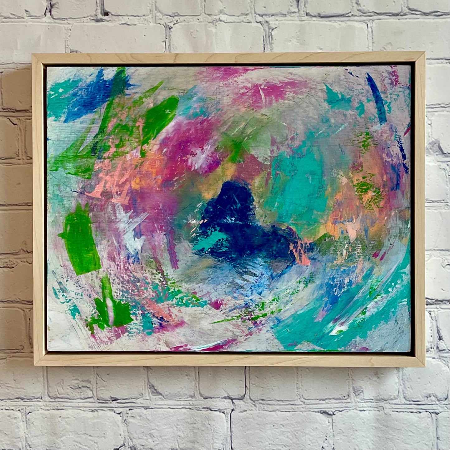 Roll With the Punches | 11"x14" Framed Original Abstract