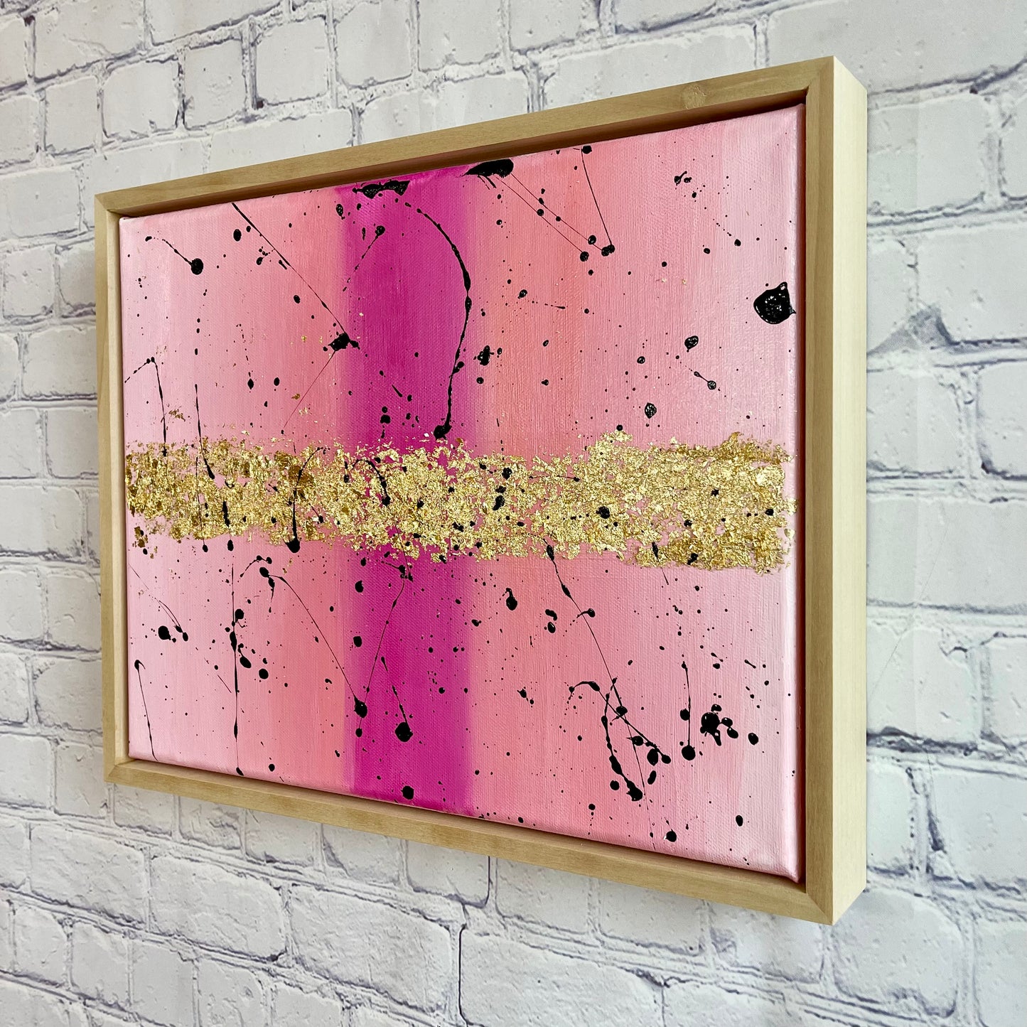 Blush & Bashful | 11"x14" Framed Original Abstract