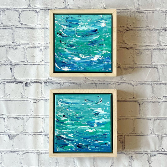 Gifts from Above | 6"x6" Framed Original Abstract Single or Duo