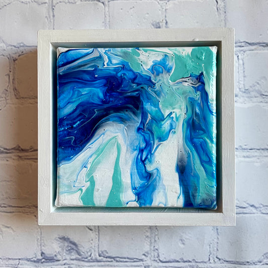 Peace | 5"x5" Framed Original Abstract