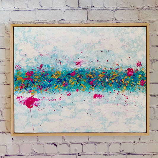 New Moon Over OKC | 16"x20" Framed Original Abstract